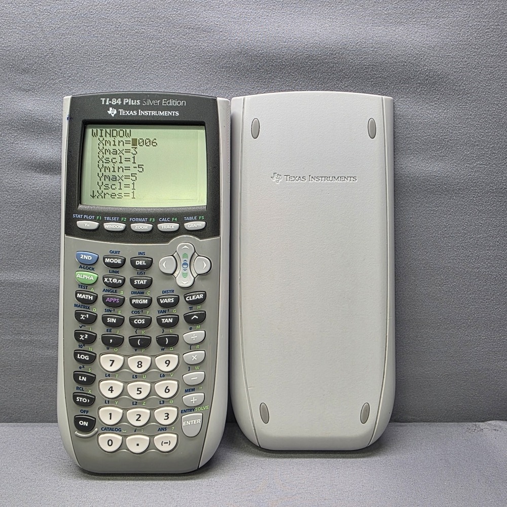 Texas Instruments TI-84 Plus Silver Edition Graphing Calculator - Tested Working